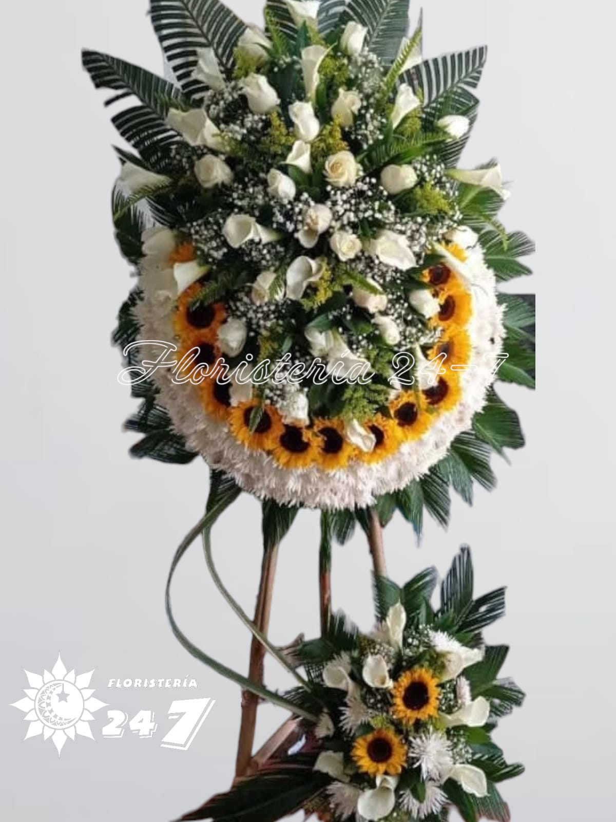 Corona Funebre Girasol